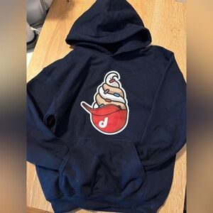 Navy Blue Graphic Hoodie